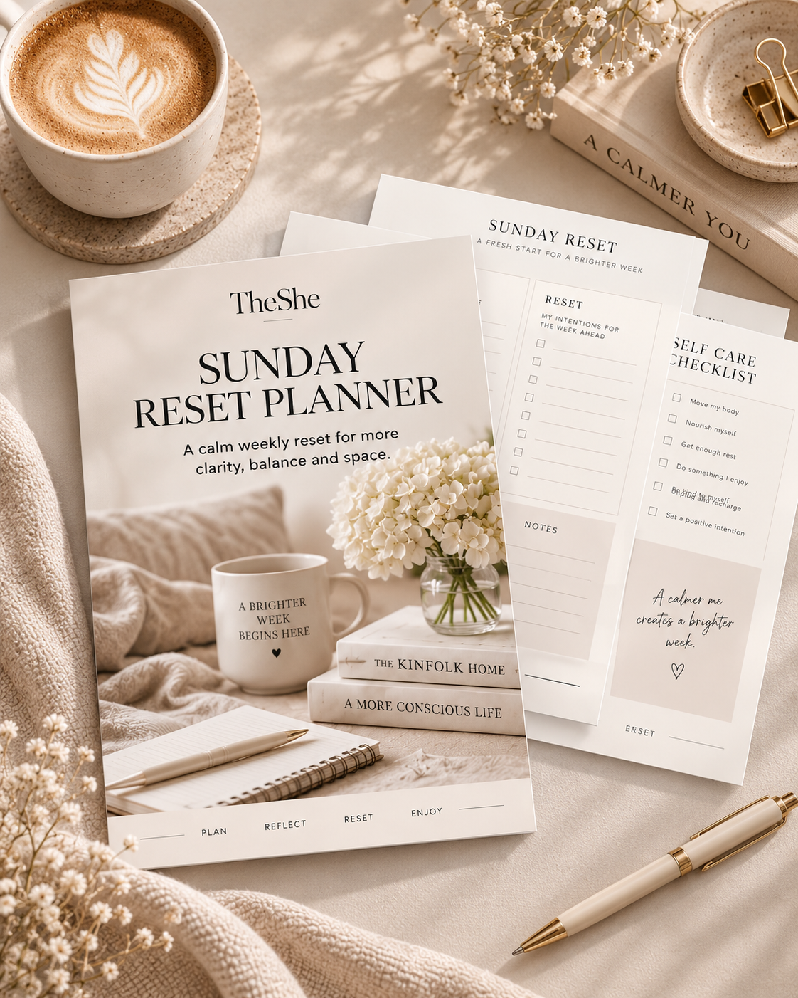 TheShe Sunday Reset Planner